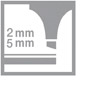 zvýrazňovač 2-5 mm