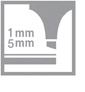 zvýrazňovač 1-5 mm
