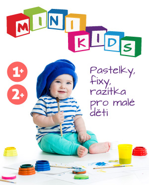 Minikids - pastelky, fixy, razítka pro malé děti